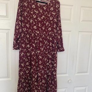 Long Sleeved Midi Dress